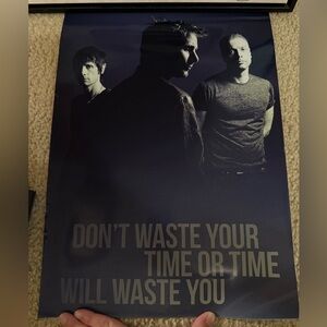 Muse Band Poster with Motivational Quote - Black and Gray
